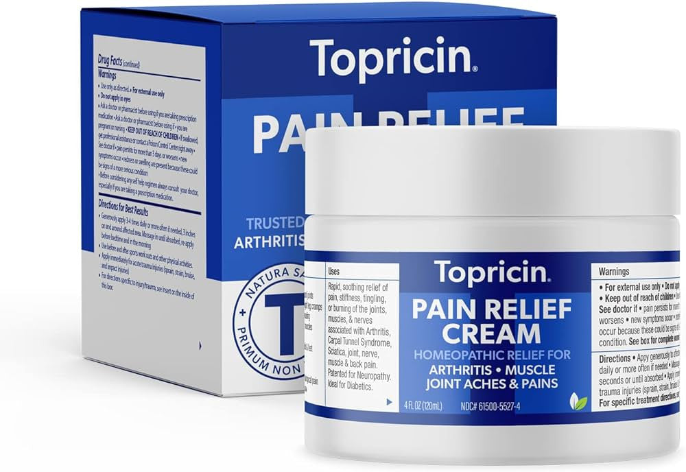 Topricin Cts (Carpal Tunnel Syndrome) Anti-Inflammatory Pain Relief Cream, 4 Oz